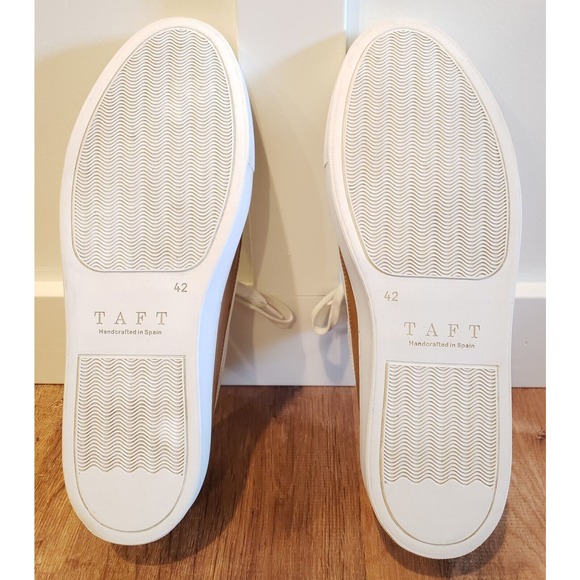 Taft White Carmel Leather Sneakers Mens US Size 9 (EU 42) Made In Spain main image 7